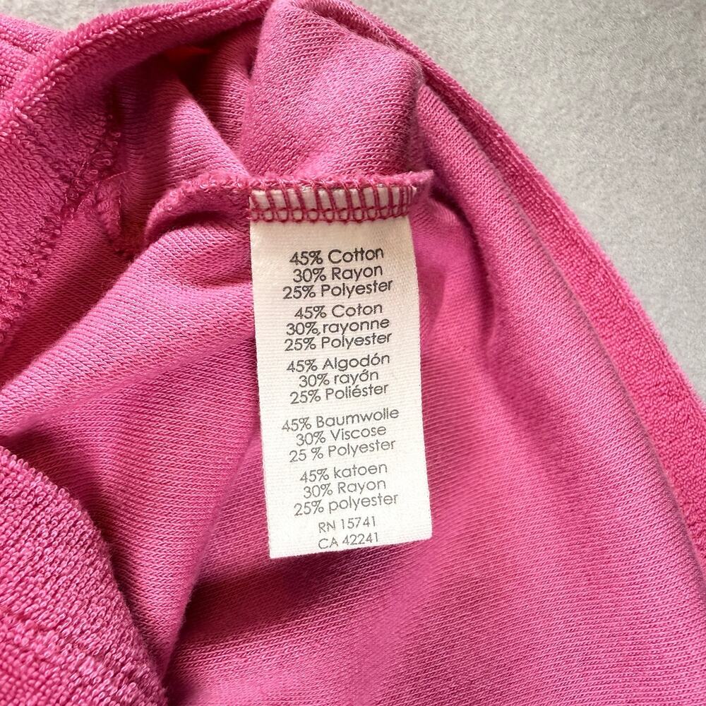 PJ Salvage terry knit dress - pink nightgown swimsuit coverup elastic waist sz M - Picture 4 of 8